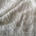 Pv Plush Fabric White Embossed Pv Plush Fleece Fabric Polyester Factory